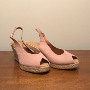 Rose colored wedges- Paseart, made in Spain (European 40)